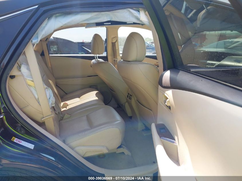 2013 Lexus Rx 450 VIN: JTJZB1BAXD2412110 Lot: 39836569