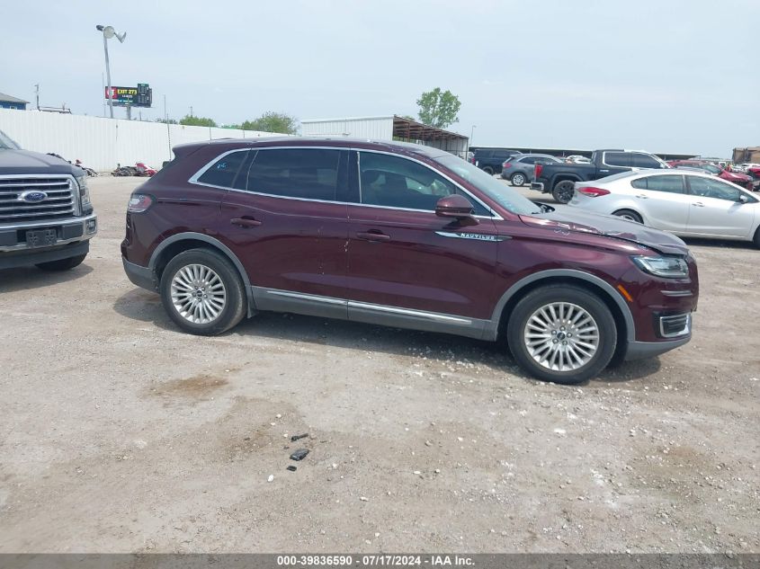 2019 Lincoln Nautilus Standard VIN: 2LMPJ6J99KBL48439 Lot: 39836590