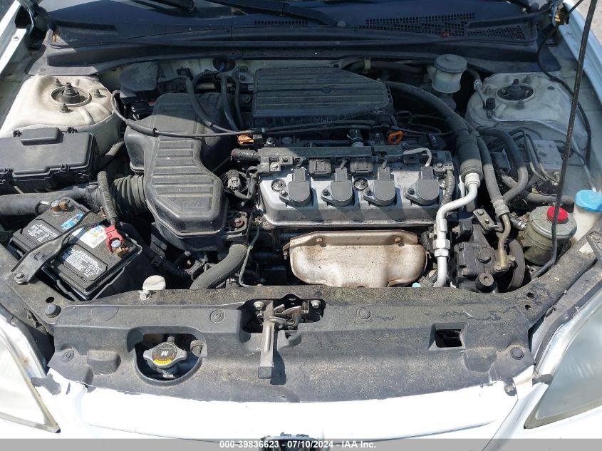 2003 Honda Civic Ex VIN: 2HGES26833H618990 Lot: 39836623