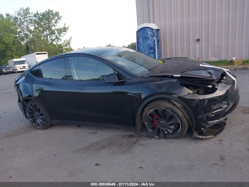 2021 Tesla Model Y Performance Dual Motor All-Wheel Drive VIN: 5YJYGDEF9MF245129 Lot: 39836649