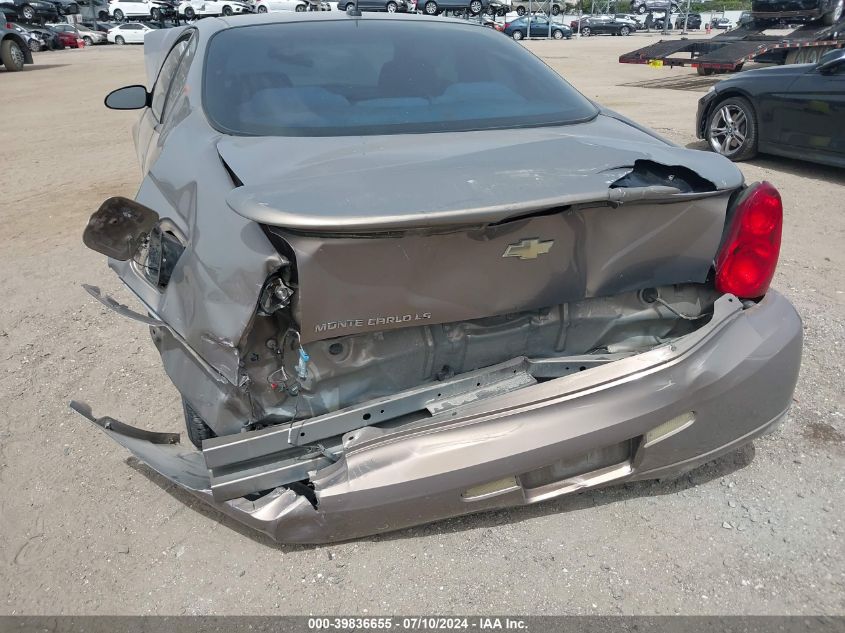 2006 Chevrolet Monte Carlo Ls VIN: 2G1WJ15K269240391 Lot: 39836655