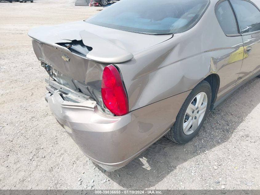 2006 Chevrolet Monte Carlo Ls VIN: 2G1WJ15K269240391 Lot: 39836655