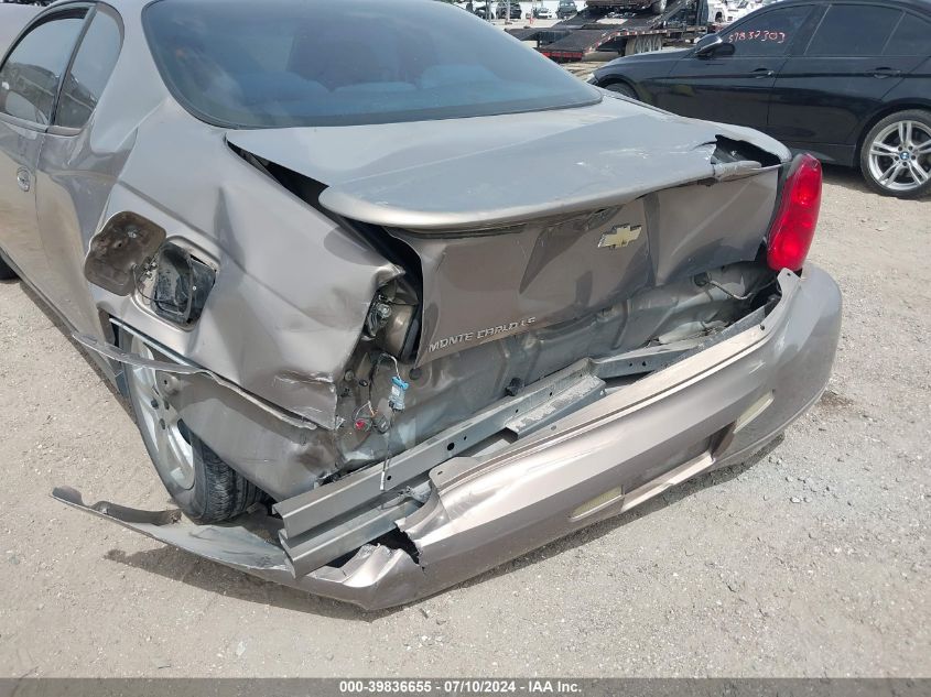 2006 Chevrolet Monte Carlo Ls VIN: 2G1WJ15K269240391 Lot: 39836655