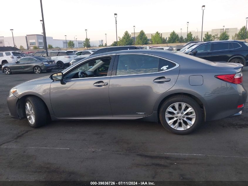2013 Lexus Es 300H VIN: JTHBW1GG8D2029125 Lot: 39836726
