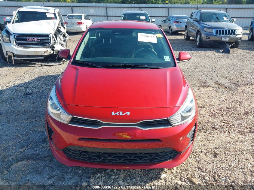 2022 Kia Rio S VIN: 3KPA24AD6NE455084 Lot: 39836727