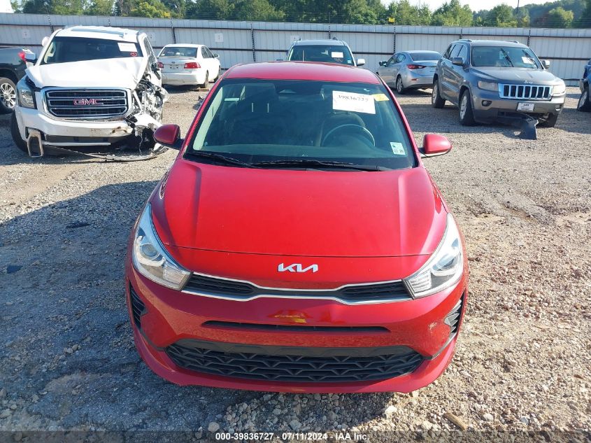 2022 Kia Rio S VIN: 3KPA24AD6NE455084 Lot: 39836727