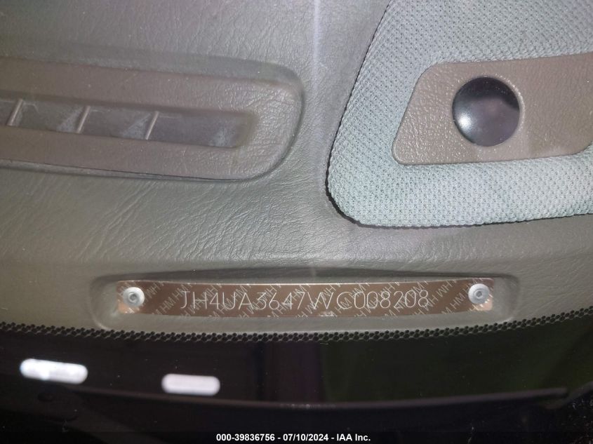 1998 Acura 3.2Tl VIN: JH4UA3647WC008208 Lot: 39836756