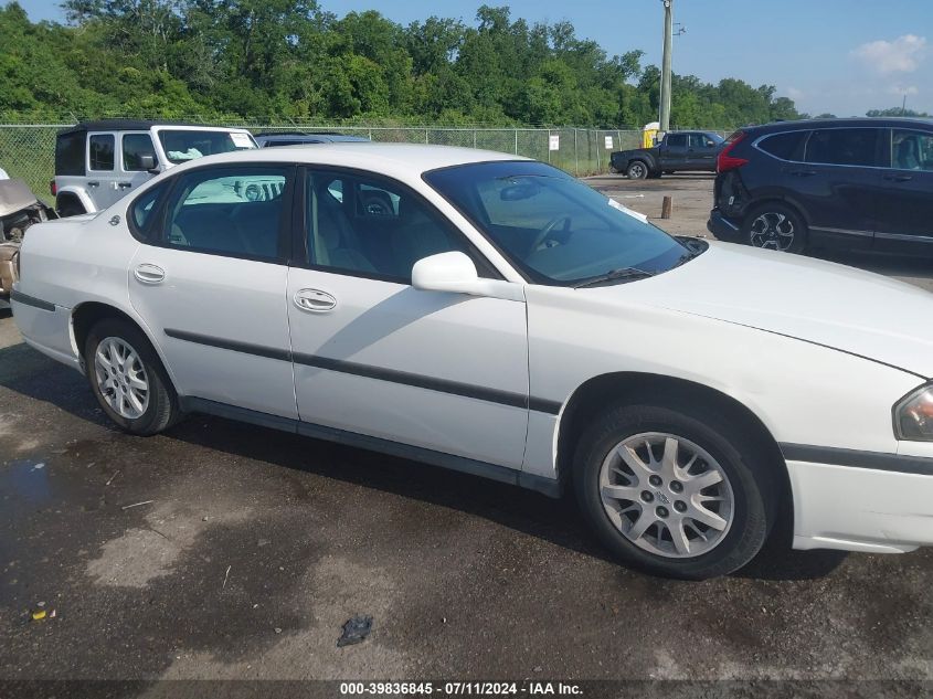 2002 Chevrolet Impala VIN: 2G1WF55E229365260 Lot: 39836845