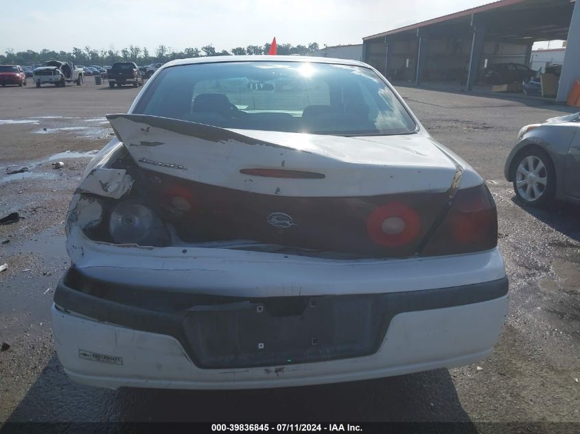 2002 Chevrolet Impala VIN: 2G1WF55E229365260 Lot: 39836845