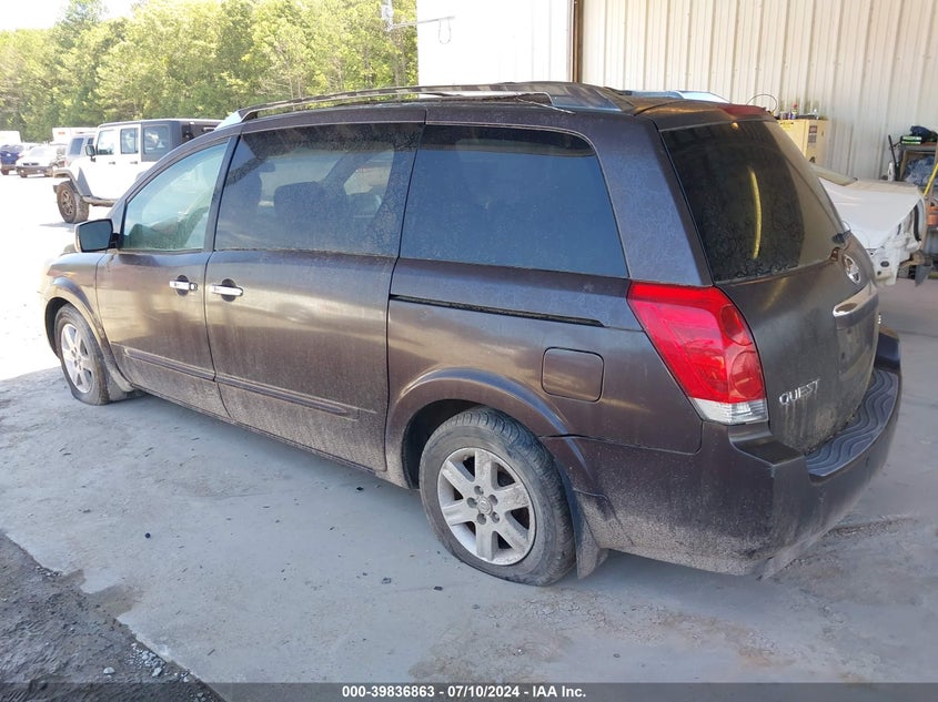 2007 Nissan Quest 3.5 S VIN: 5N1BV28U47N102665 Lot: 39836863