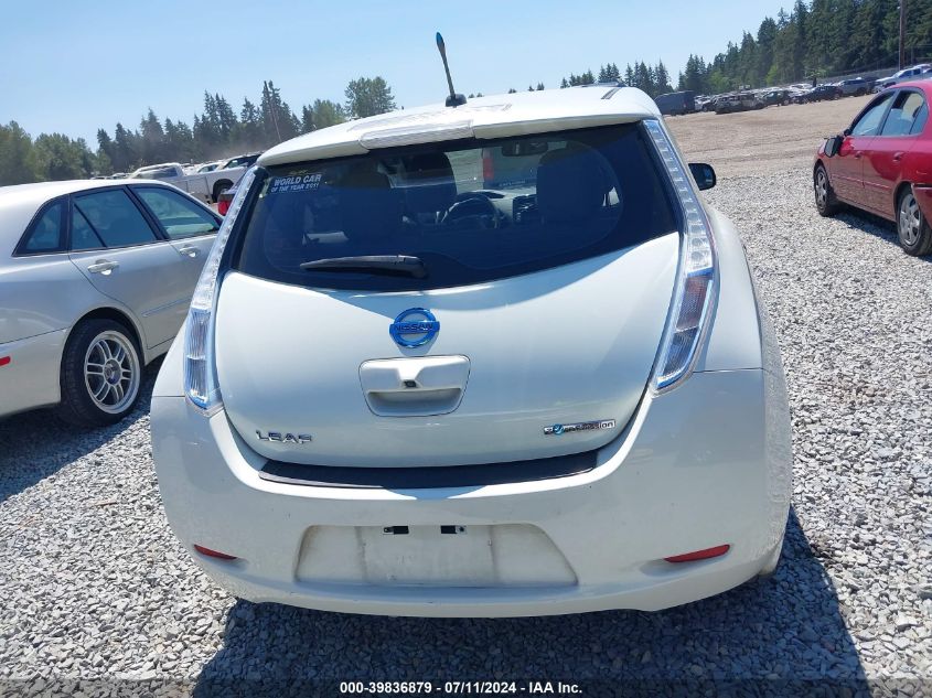 2012 Nissan Leaf Sl VIN: JN1AZ0CP3CT026374 Lot: 39836879