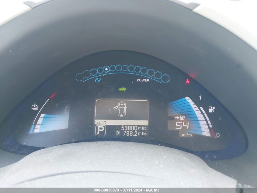 2012 Nissan Leaf Sl VIN: JN1AZ0CP3CT026374 Lot: 39836879