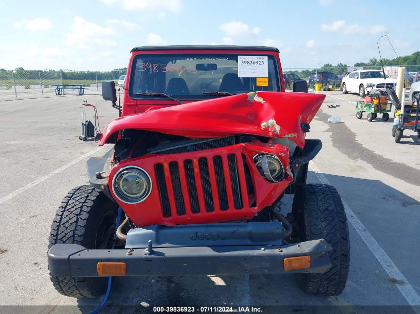 1997 Jeep Wrangler Se VIN: 1J4FY29P7VP459856 Lot: 39836923