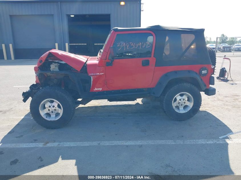 1997 Jeep Wrangler Se VIN: 1J4FY29P7VP459856 Lot: 39836923