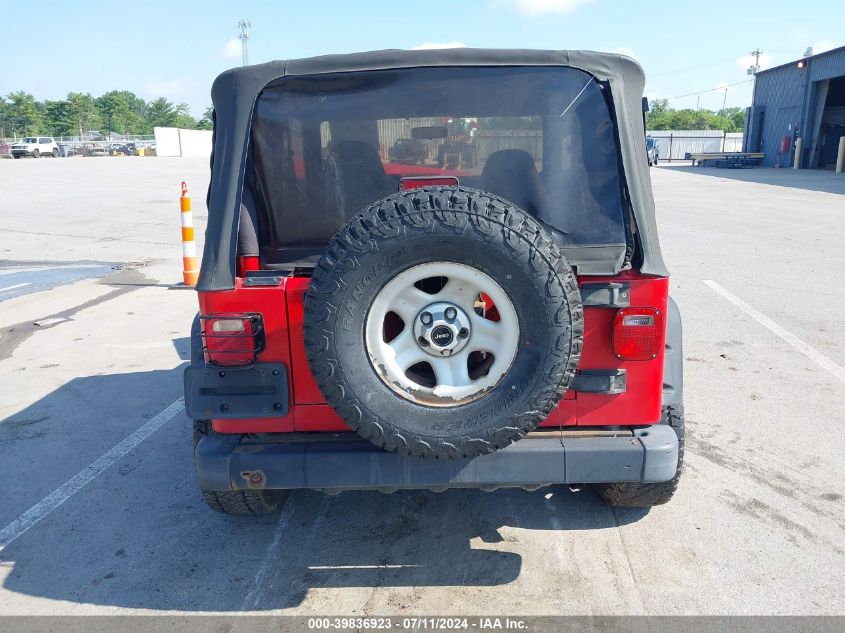 1997 Jeep Wrangler Se VIN: 1J4FY29P7VP459856 Lot: 39836923