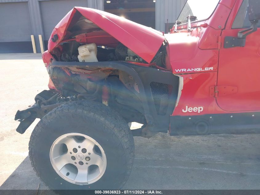 1997 Jeep Wrangler Se VIN: 1J4FY29P7VP459856 Lot: 39836923