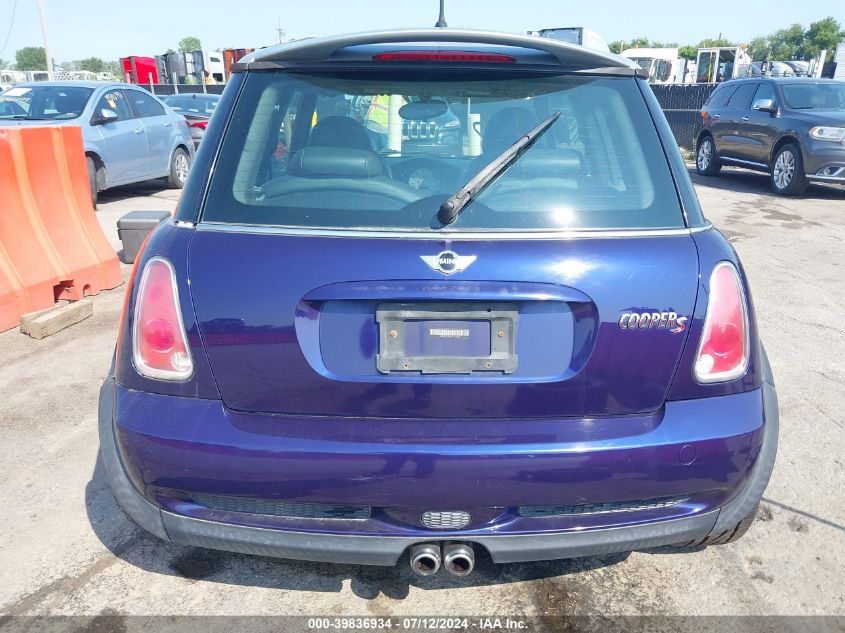 2006 Mini Cooper S VIN: WMWRE33576TJ33523 Lot: 39836934