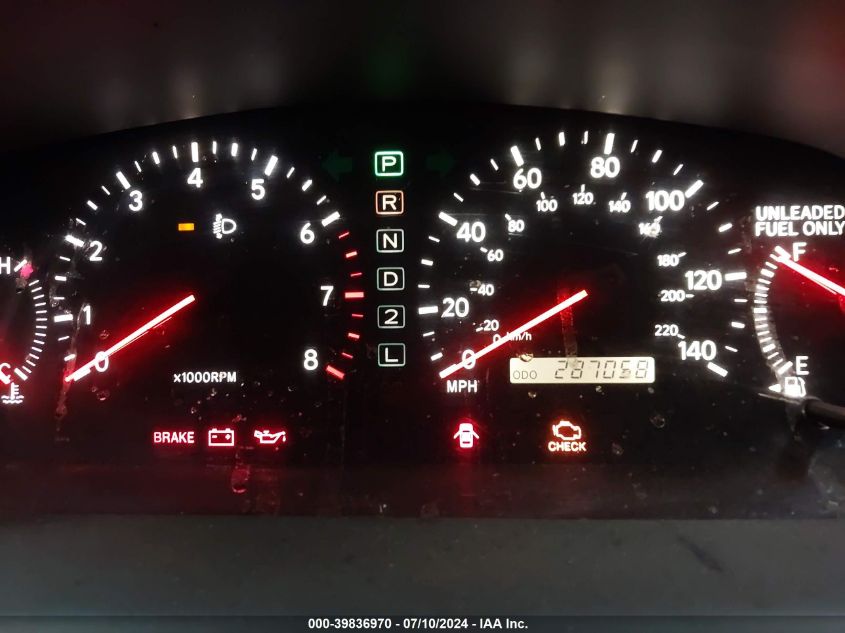 2000 Lexus Es 300 VIN: JT8BF28G0Y5088324 Lot: 39836970