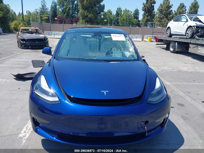 2023 Tesla Model 3 Rear-Wheel Drive VIN: 5YJ3E1EA9PF712377 Lot: 39836973