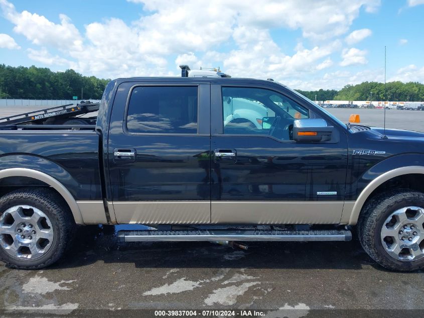 2012 Ford F-150 Lariat VIN: 1FTFW1ET4CKD03681 Lot: 39837004