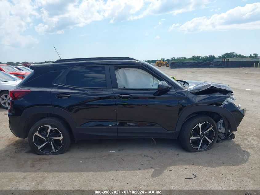 2021 Chevrolet Trailblazer Fwd Rs VIN: KL79MTSL1MB056119 Lot: 39837027