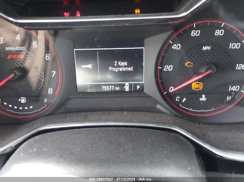 2021 Chevrolet Trailblazer Fwd Rs VIN: KL79MTSL1MB056119 Lot: 39837027