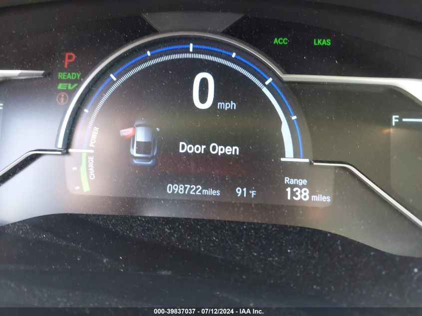 JHMZC5F15KC005061 2019 Honda Clarity Plug-In Hybrid