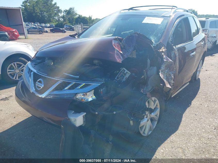 2011 Nissan Murano Sl VIN: JN8AZ1MU9BW060988 Lot: 39837055