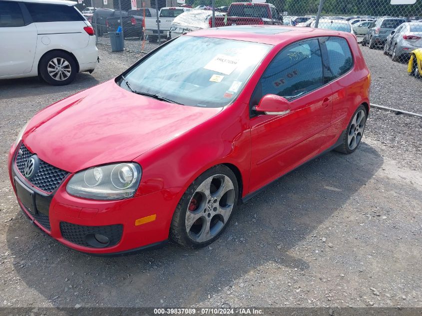 2006 Volkswagen Gti 2-Door VIN: WVWFV71K96W072440 Lot: 39837089