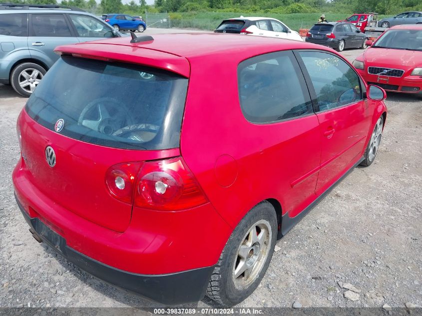 2006 Volkswagen Gti 2-Door VIN: WVWFV71K96W072440 Lot: 39837089