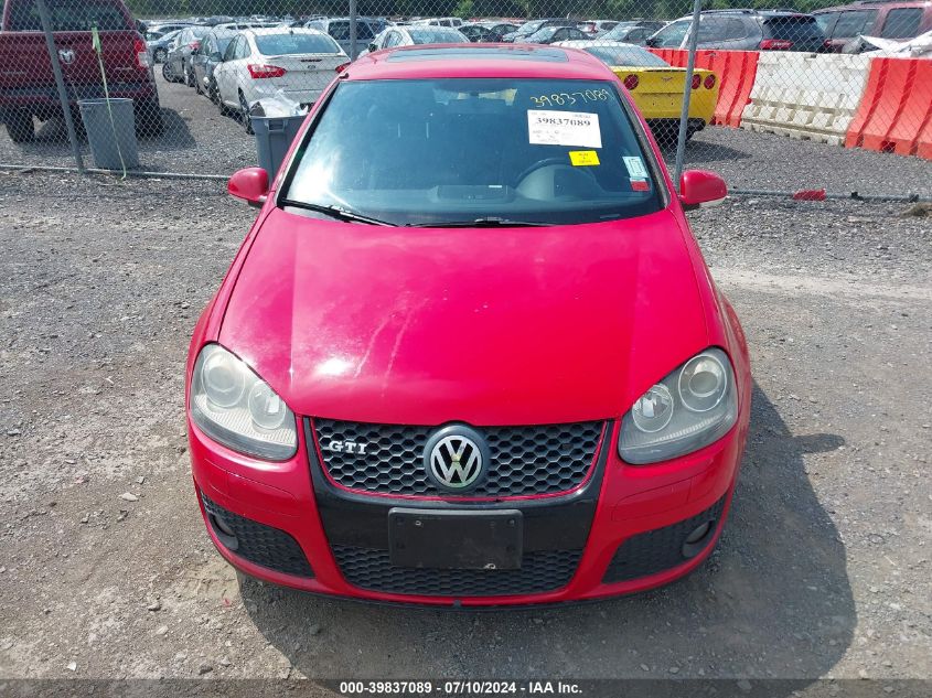 2006 Volkswagen Gti 2-Door VIN: WVWFV71K96W072440 Lot: 39837089