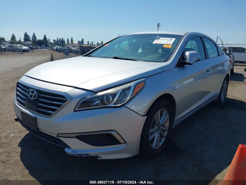 2017 Hyundai Sonata Se VIN: 5NPE24AF8HH571115 Lot: 39837119