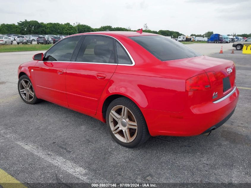 WAUAF78E77A094942 | 2007 AUDI A4