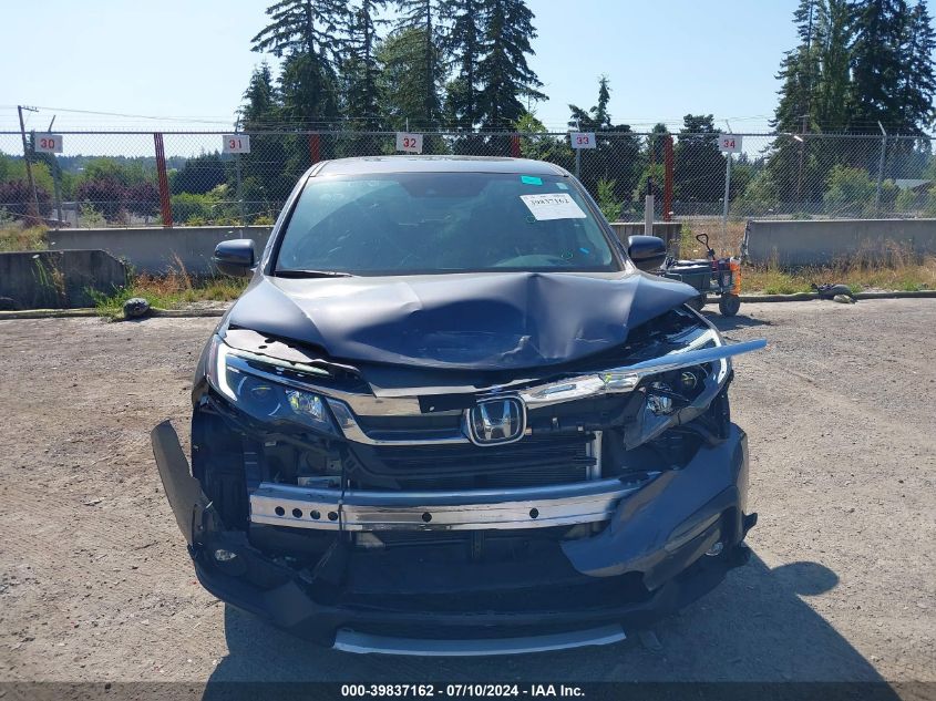 2022 Honda Pilot Awd Ex-L VIN: 5FNYF6H59NB098023 Lot: 39837162