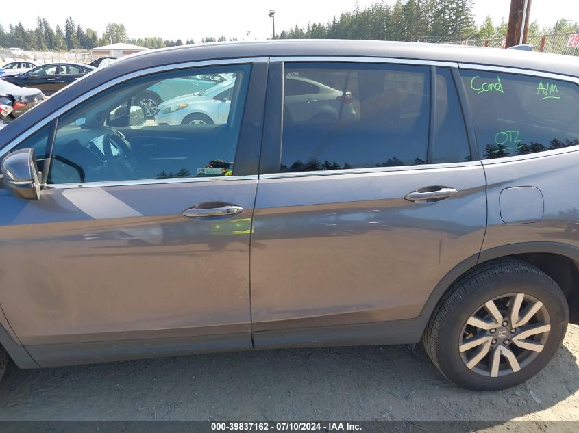 2022 Honda Pilot Awd Ex-L VIN: 5FNYF6H59NB098023 Lot: 39837162