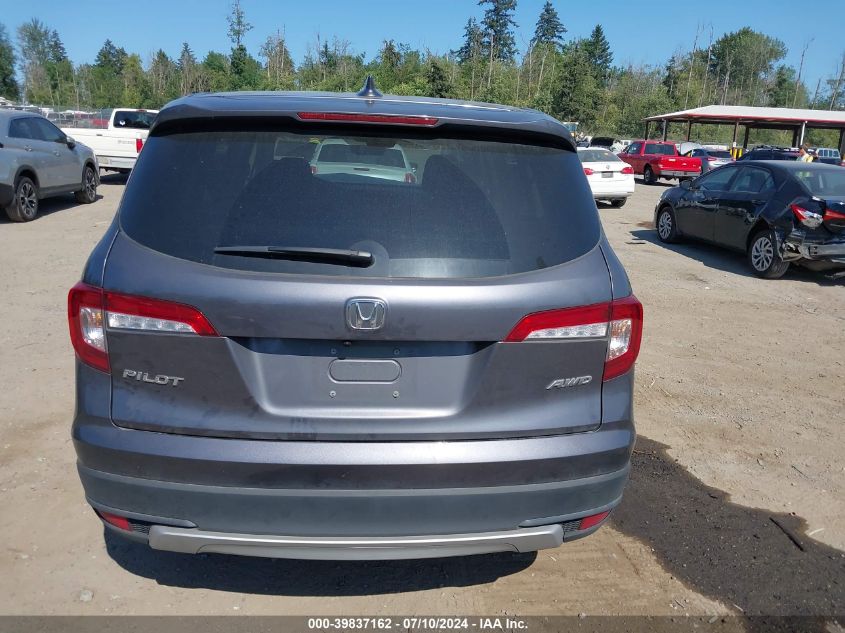 2022 Honda Pilot Awd Ex-L VIN: 5FNYF6H59NB098023 Lot: 39837162