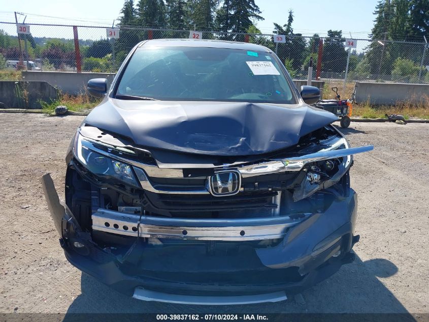 2022 Honda Pilot Awd Ex-L VIN: 5FNYF6H59NB098023 Lot: 39837162