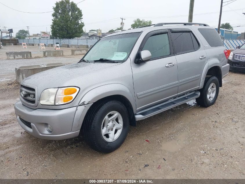 2002 Toyota Sequoia Sr5 V8 VIN: 5TDBT44A52S126316 Lot: 39837207