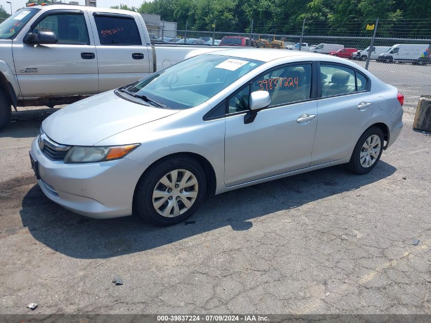 2HGFB2F51CH597745 | 2012 HONDA CIVIC