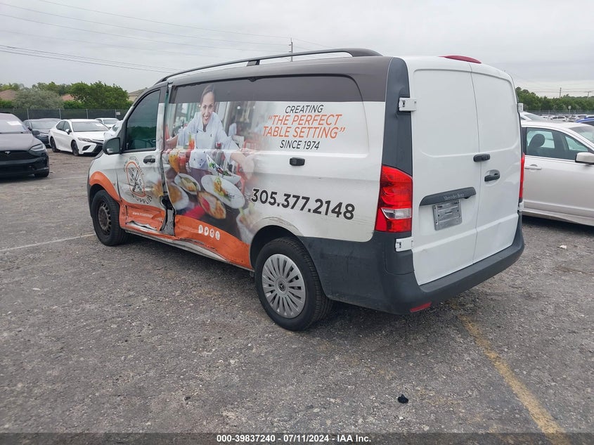 2016 Mercedes-Benz Metris VIN: WD3PG2EA8G3060196 Lot: 39837240