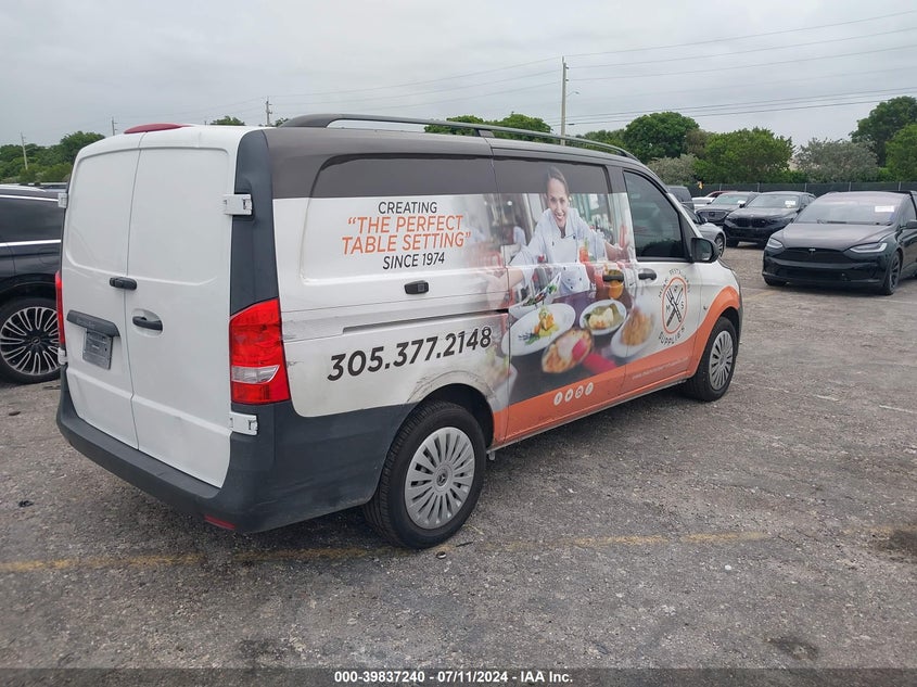 2016 Mercedes-Benz Metris VIN: WD3PG2EA8G3060196 Lot: 39837240
