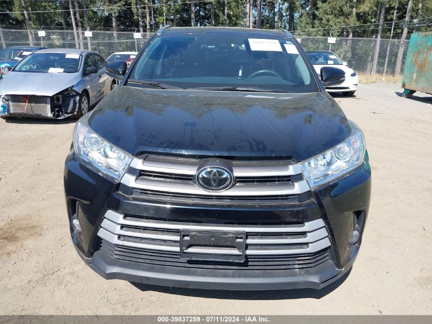 2019 Toyota Highlander Xle VIN: 5TDJZRFH3KS590464 Lot: 39837259