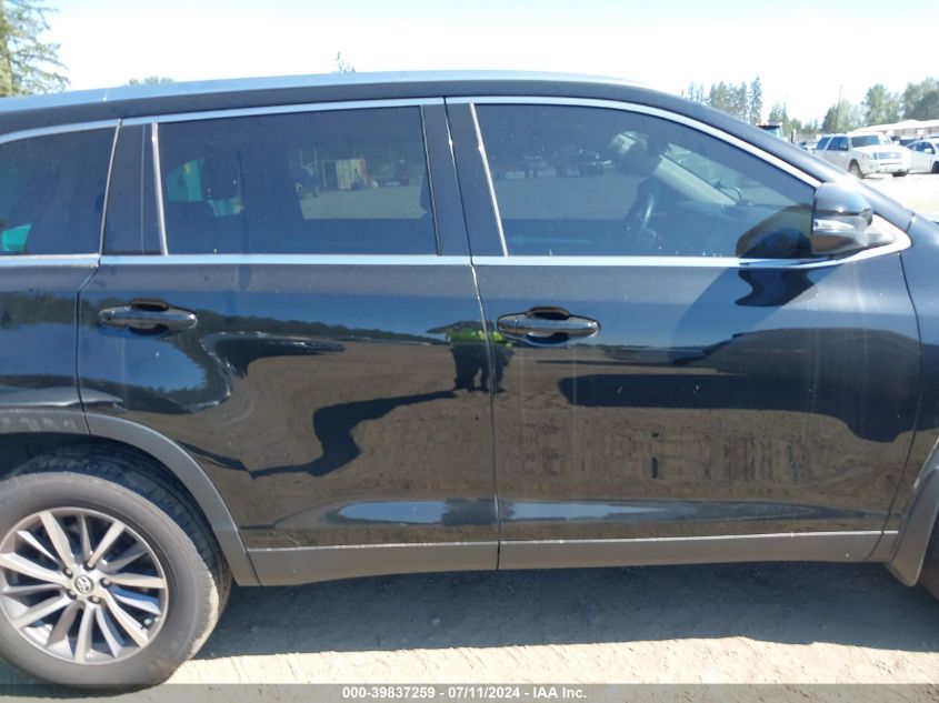 2019 Toyota Highlander Xle VIN: 5TDJZRFH3KS590464 Lot: 39837259