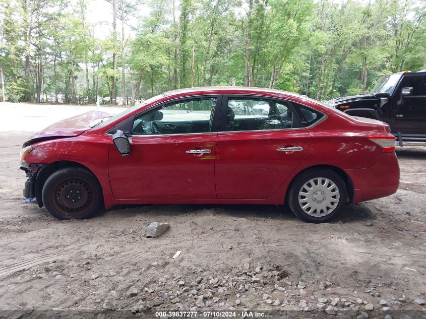 2013 Nissan Sentra Sv VIN: 3N1AB7AP5DL783637 Lot: 39837277