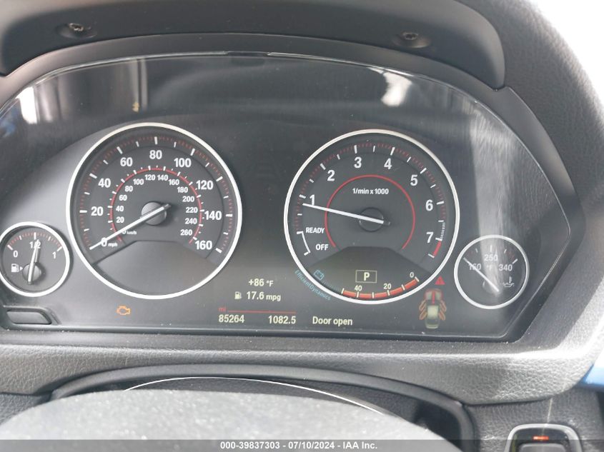 2015 BMW 335I VIN: WBA3A9G5XFNS66523 Lot: 39837303