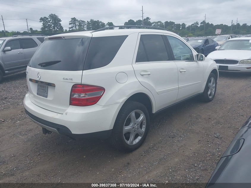 2007 Mercedes-Benz Ml 350 4Matic VIN: 4JGBB86EX7A234926 Lot: 39837308