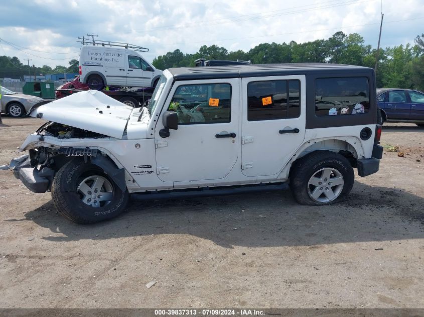 2018 Jeep Wrangler Jk Unlimited Sport S 4X4 VIN: 1C4BJWDG8JL860308 Lot: 39837313