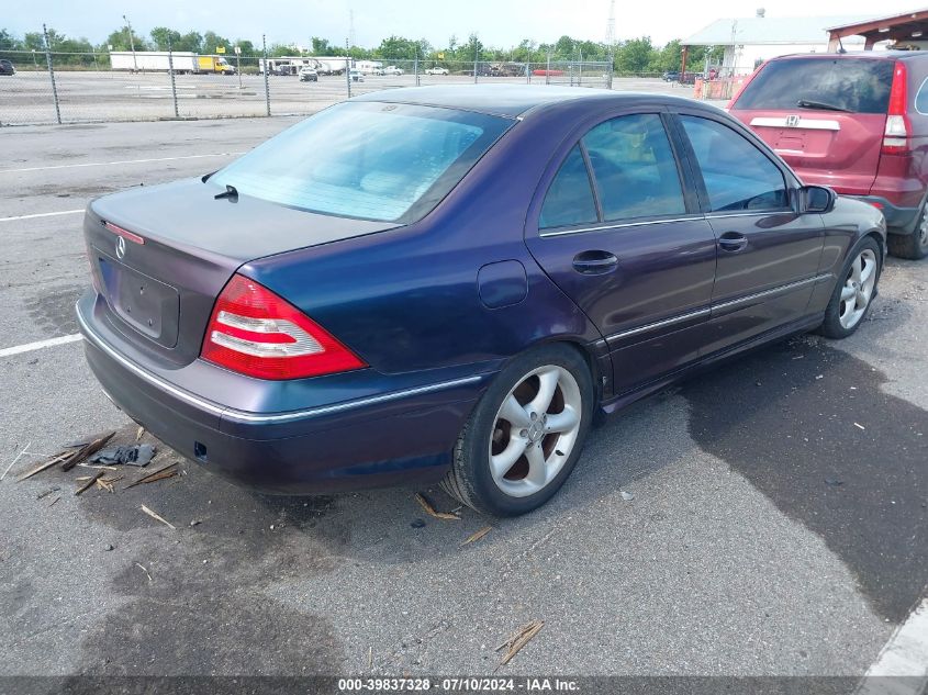 WDBRF40J45F686777 2005 Mercedes-Benz C 230 Kompressor Sport