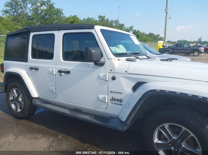 2019 Jeep Wrangler Unlimited Sahara 4X4 VIN: 1C4HJXEG2KW555837 Lot: 39837342