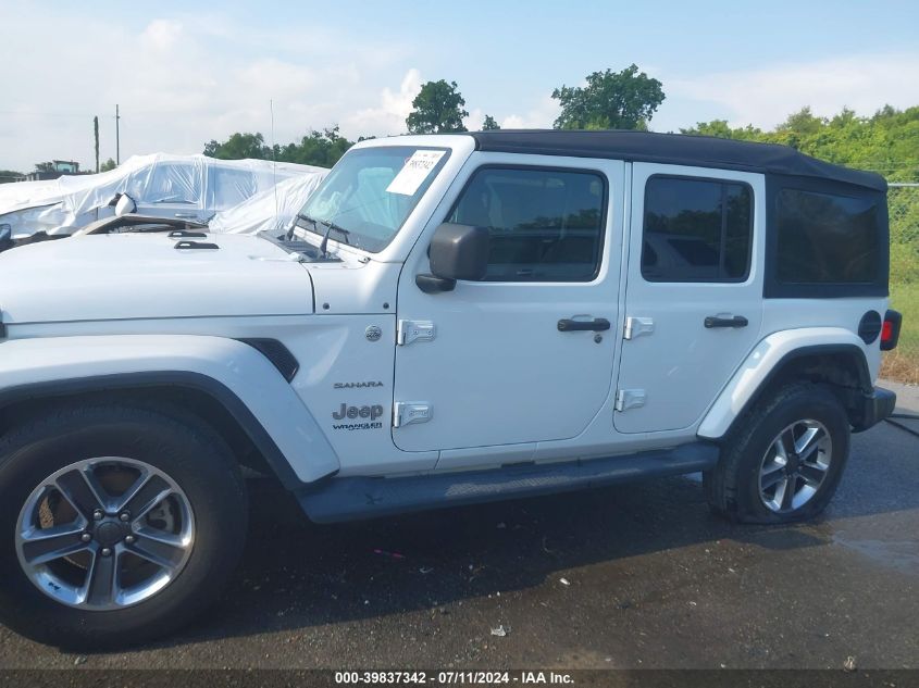 2019 Jeep Wrangler Unlimited Sahara 4X4 VIN: 1C4HJXEG2KW555837 Lot: 39837342